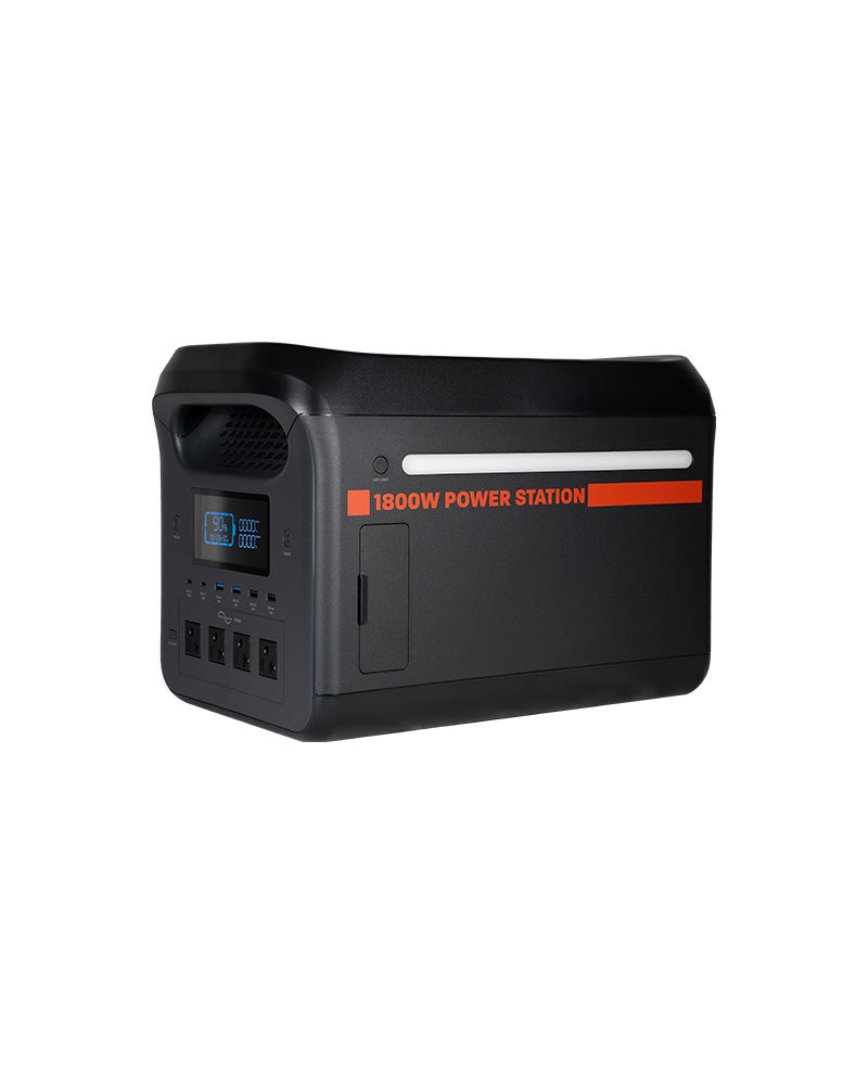 Front angle of 1800W portable power station.