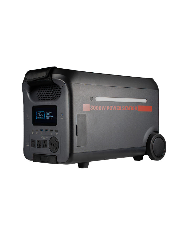 Front angle of 3000W portable power station.