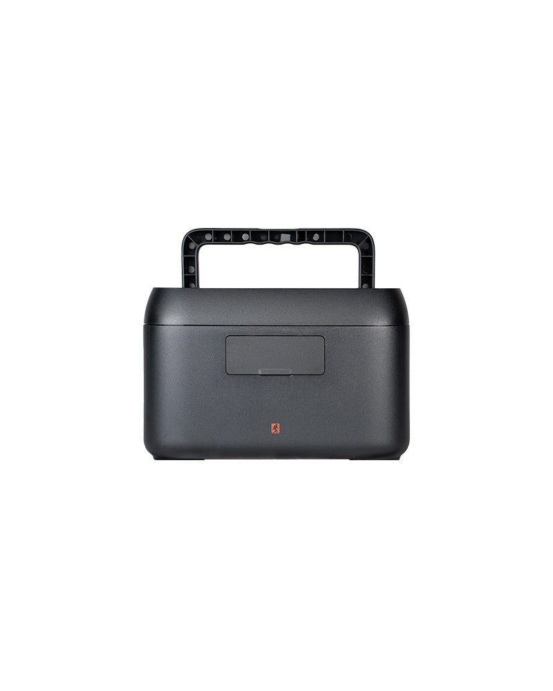 Back of 600W portable power station.