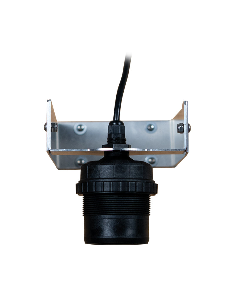 Front angle of Ultrasonic Pro™ Level Sensor on steel bracket.