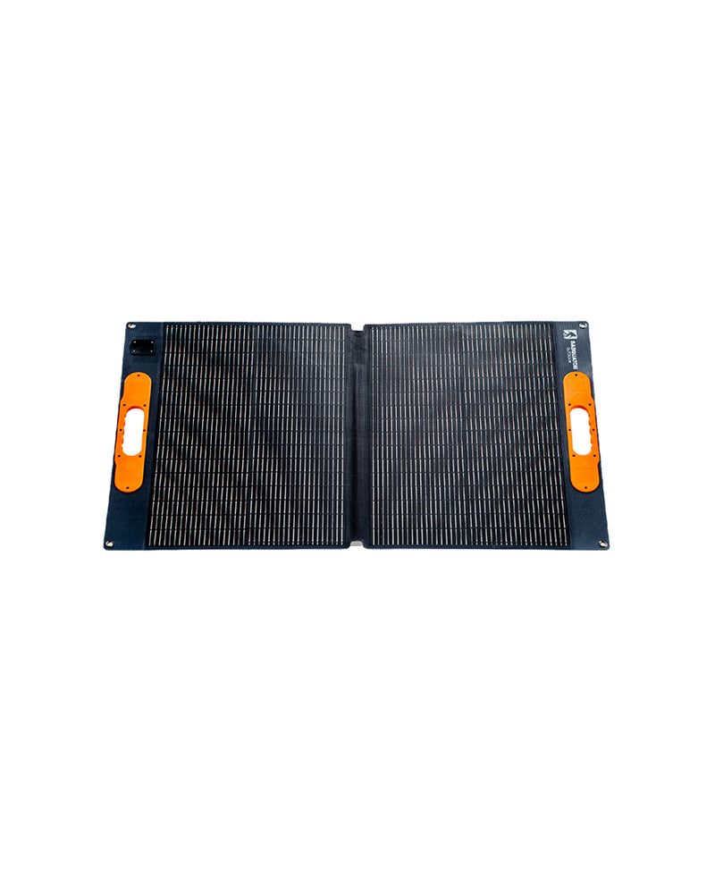 Front of foldable 100F solar panel.