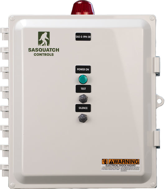 Single Phase Simplex Control Panel - Front View