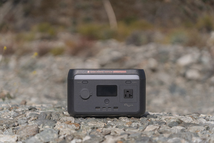 Sasquatch 300W Portable Power Station Outside on Rocks