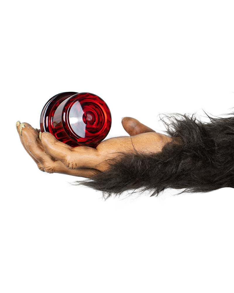 Sasquatch hand holding a DL-LG-RED.