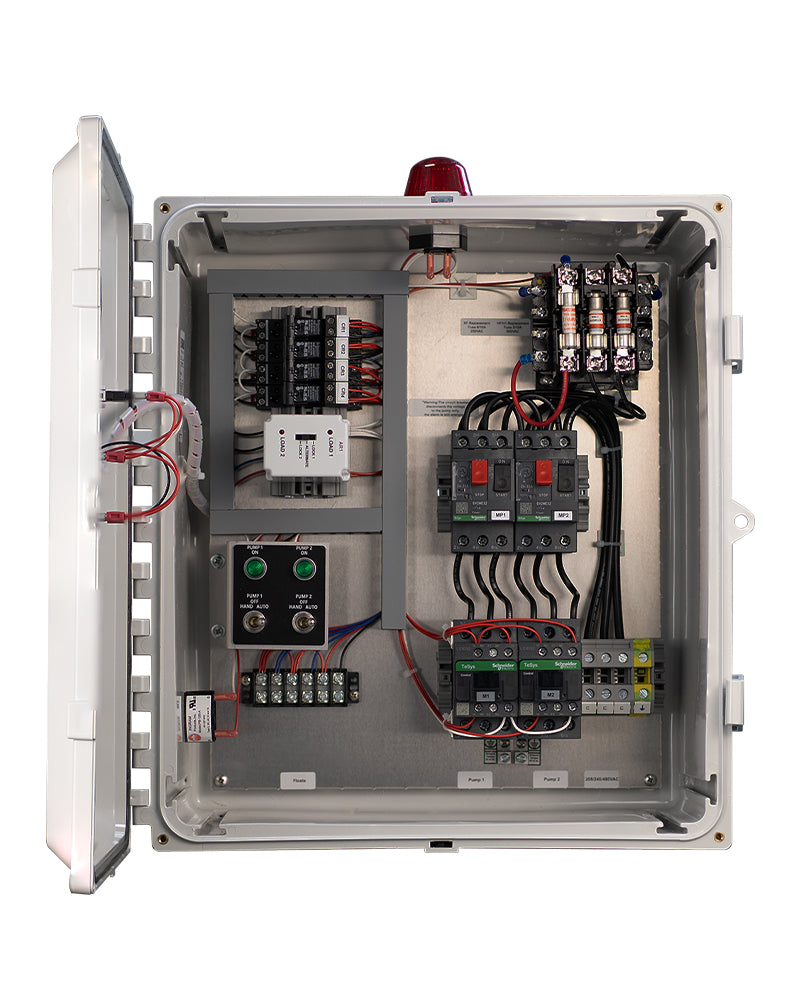Three Phase Duplex Control Panel - Inside View
