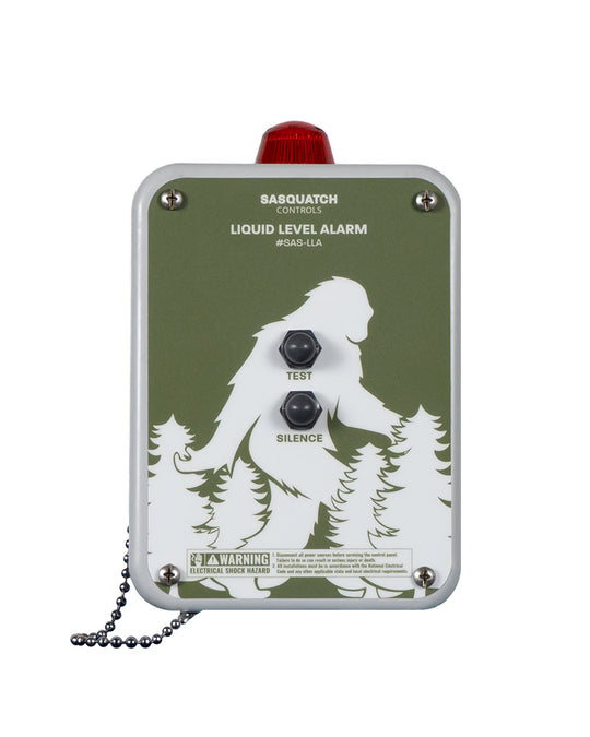 Front angle of Sasquatch Controls Liquid Level Alarm.