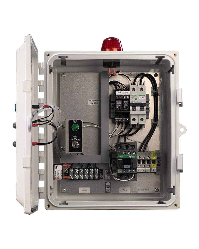 Single Phase Simplex Control Panel - Inside View