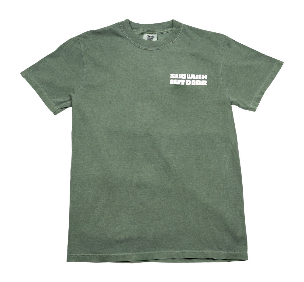 SASQUATCH OUTDOOR UNISEX T-SHIRT - SILHOUETTE: SAS-O-TEE-D1