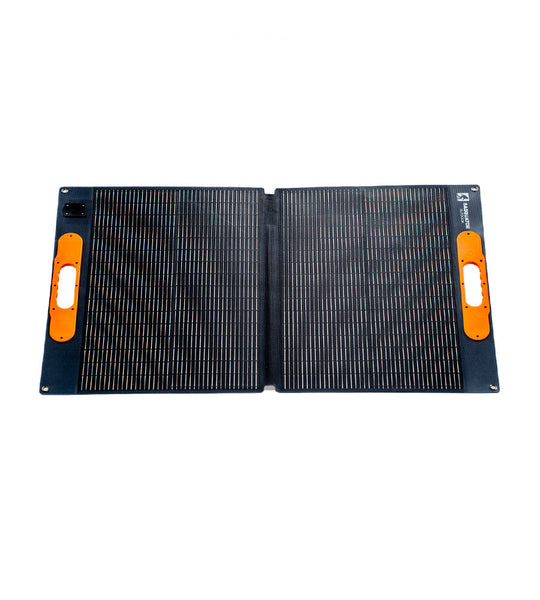 Front View of 100W Solar Panel Unfolded