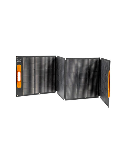 Angle of foldable 200F solar panel.