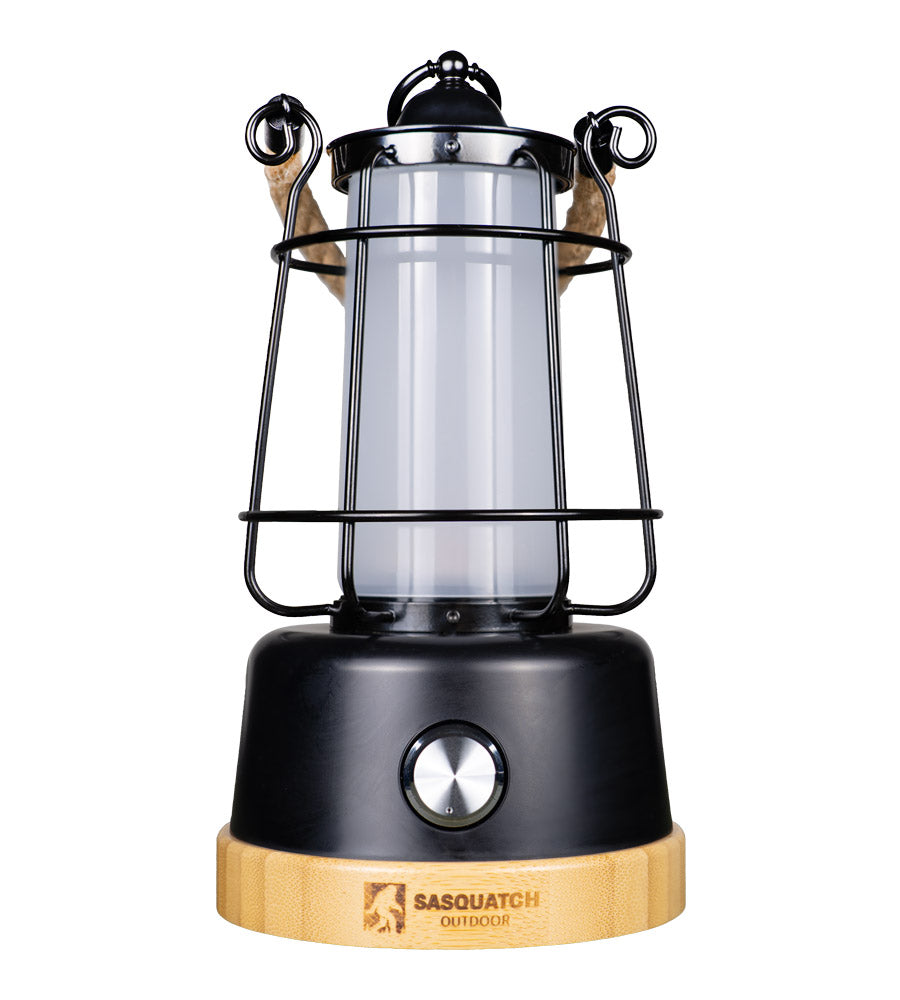 Front of Sasquatch Outdoor Rope Lantern off